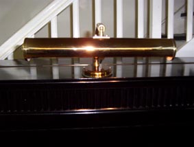Klavierlampe aus Messing